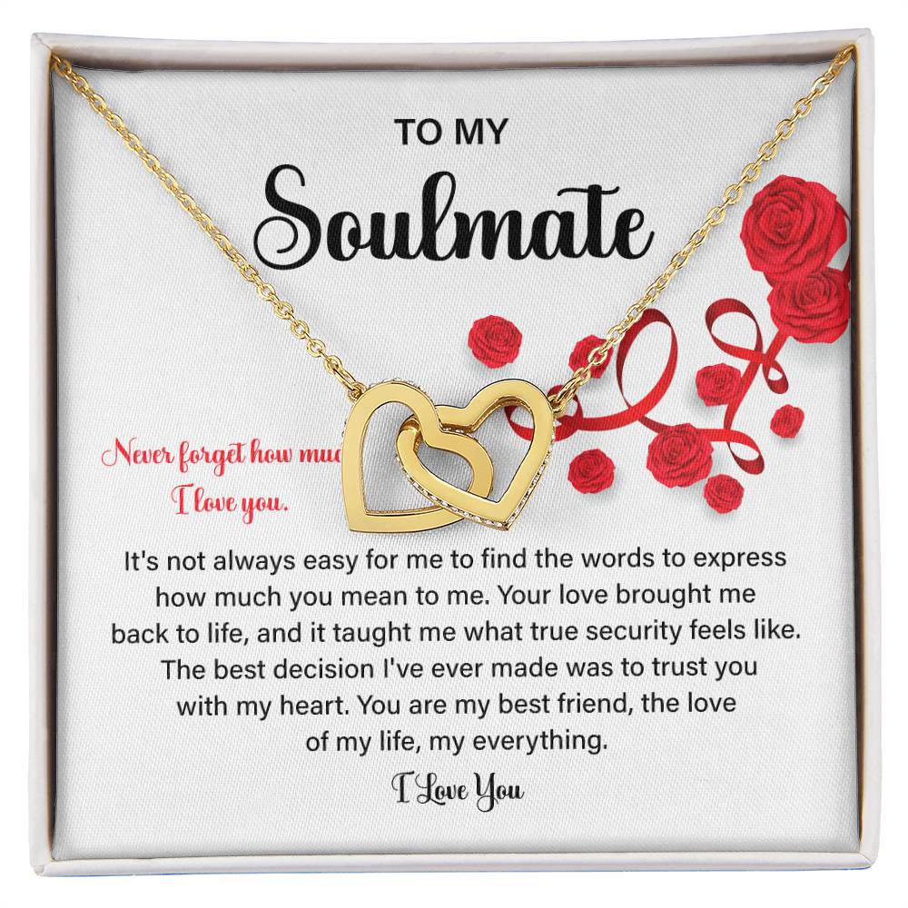 Soulmate Gift Necklace for Her – Love Message Box
