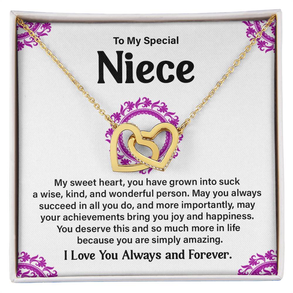 To My Special Niece Heartfelt Necklace For Love Elegant Pendant Special Gift Proud Niece Jewelry Kind Heart Pendant Love And Support Jewelry Thoughtful Gift For Niece Sentimental Pendant Sweet Jewelry