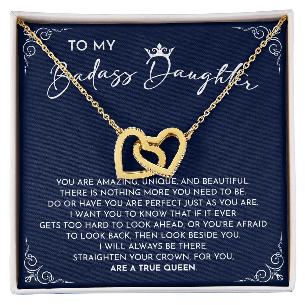Badass Daughter - Empowering Message Card Gift Celebrating Your Strength, Beauty, And Uniqueness