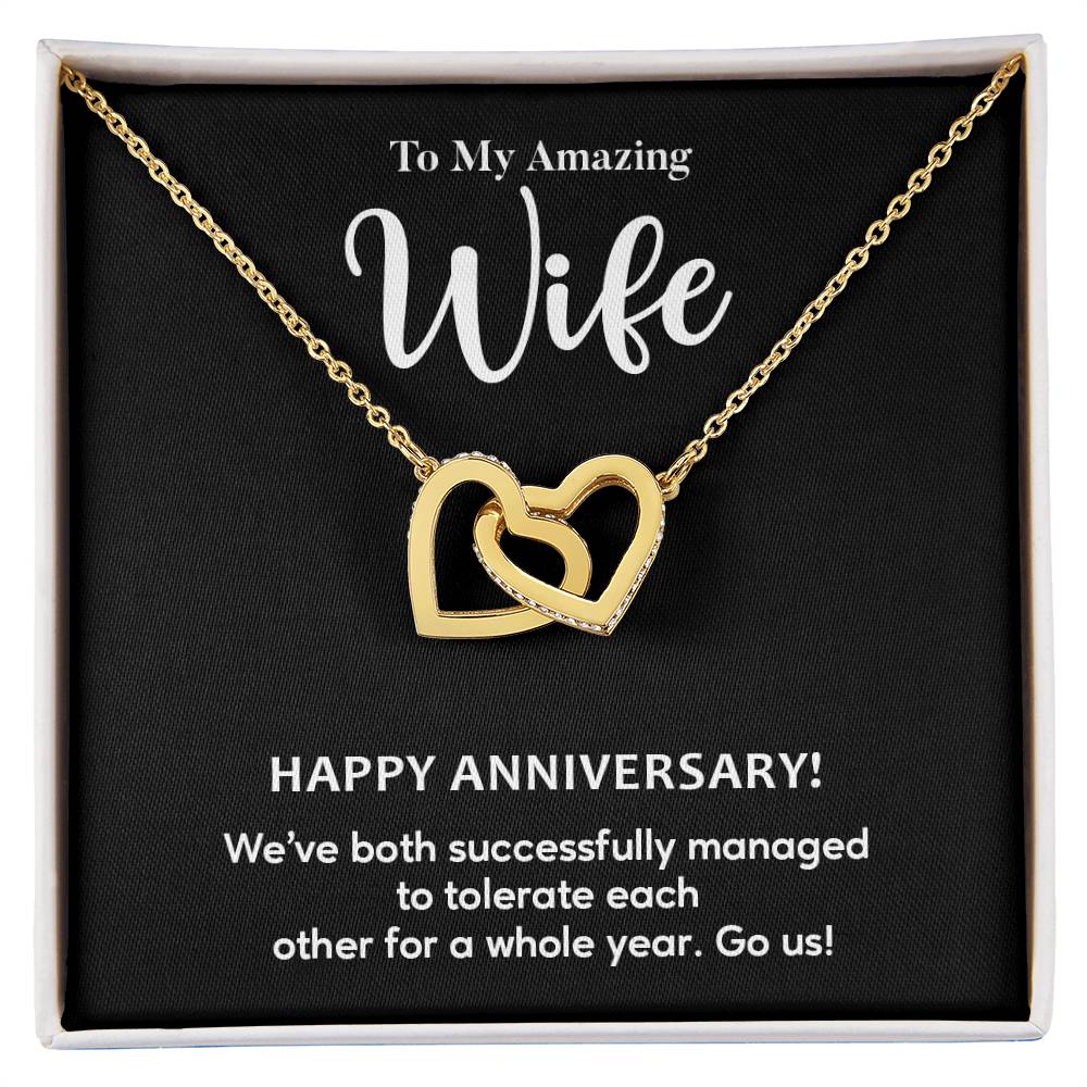Funny Anniversary Gift for Wife – Heart Necklace