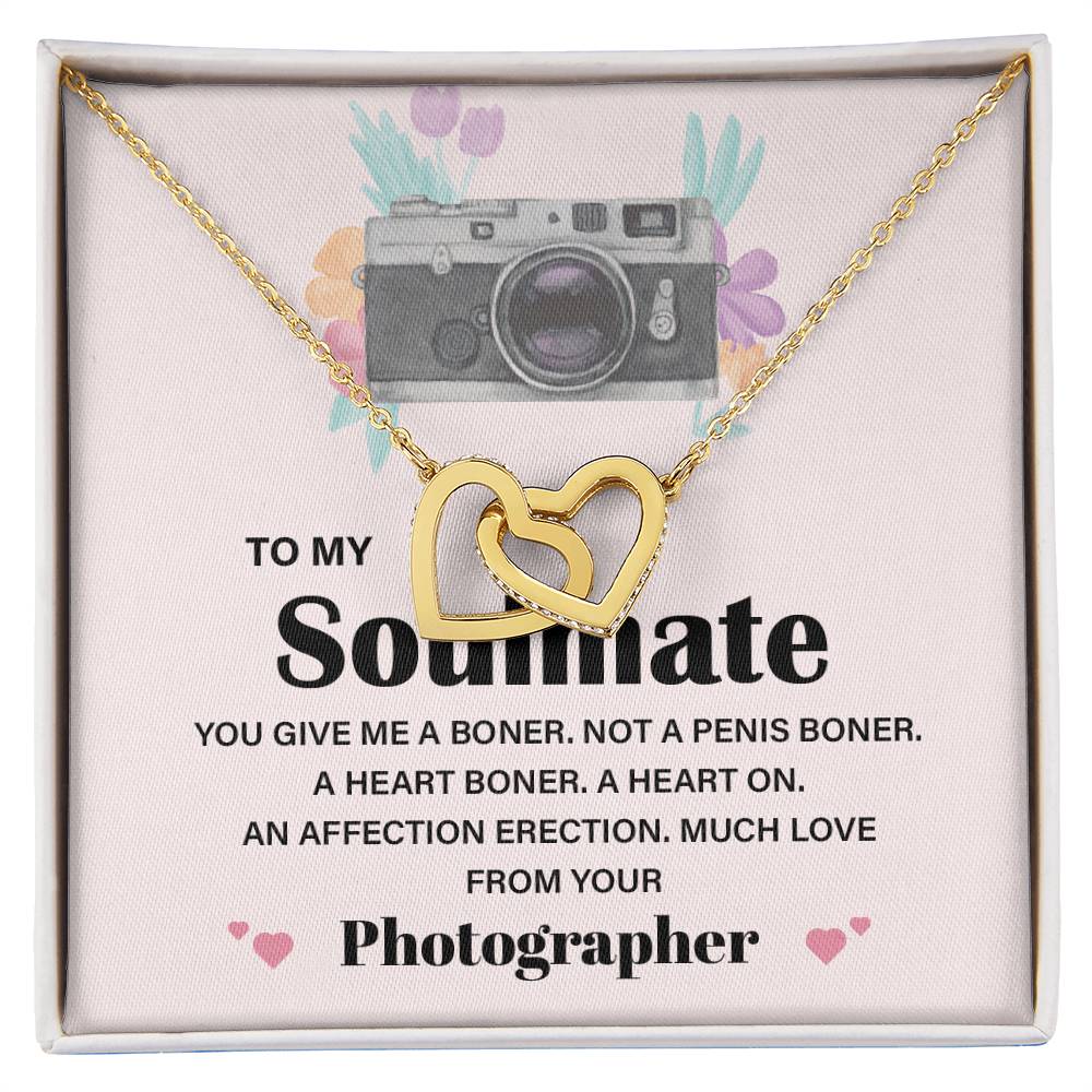 Photographer to Soulmate Funny Necklace Gift