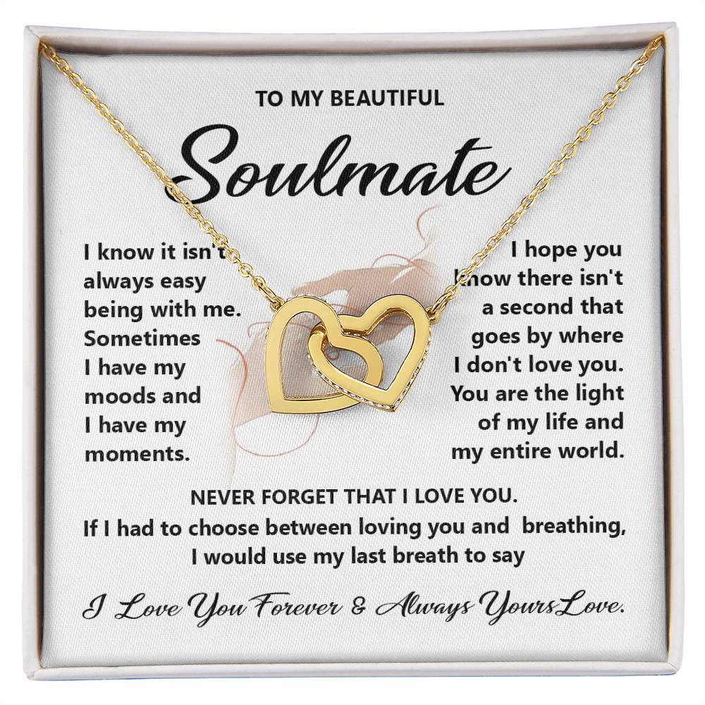 Soulmate Gift for Her with Forever Love Message Card