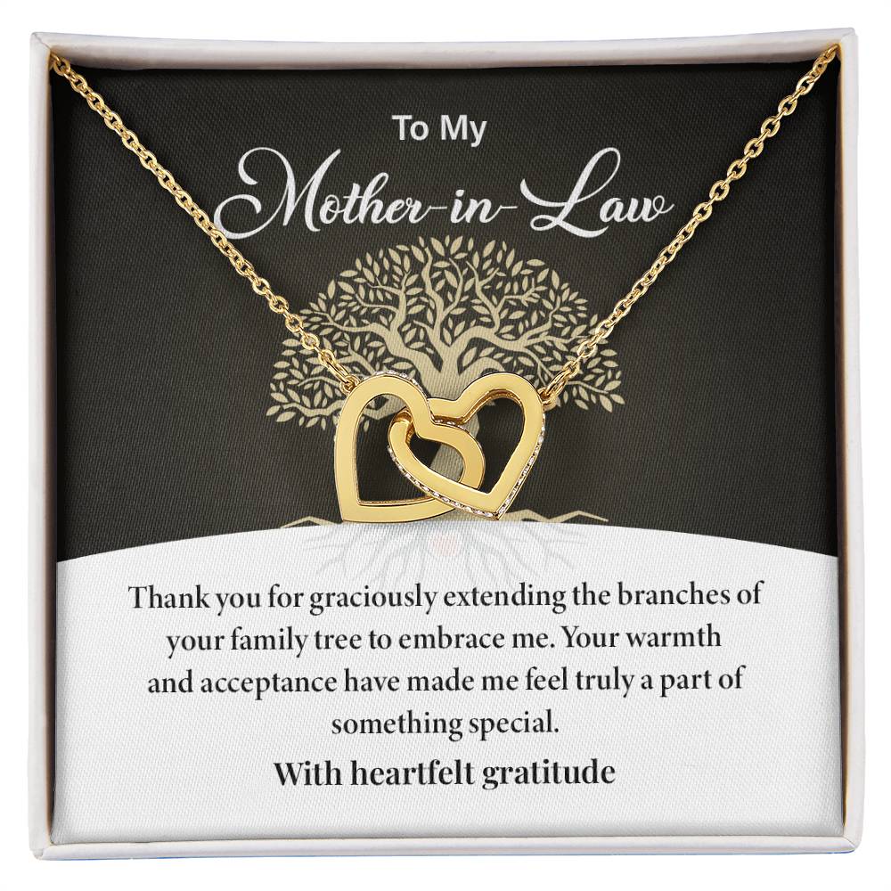Mother-in-Law Necklace Gift from Daughter-in-Law with Card