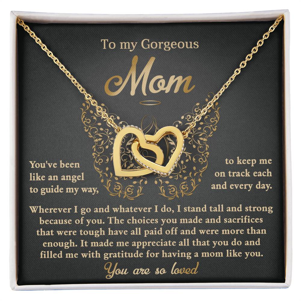 Necklace for Mom from Daughter – Angel Message Card Gift