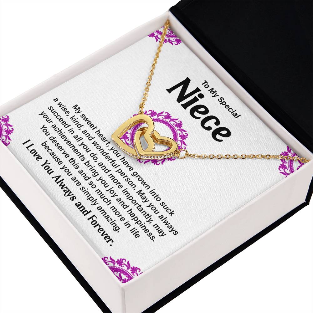 To My Special Niece Heartfelt Necklace For Love Elegant Pendant Special Gift Proud Niece Jewelry Kind Heart Pendant Love And Support Jewelry Thoughtful Gift For Niece Sentimental Pendant Sweet Jewelry