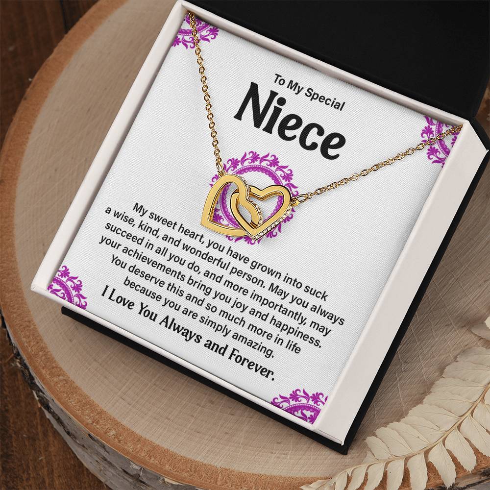 To My Special Niece Heartfelt Necklace For Love Elegant Pendant Special Gift Proud Niece Jewelry Kind Heart Pendant Love And Support Jewelry Thoughtful Gift For Niece Sentimental Pendant Sweet Jewelry