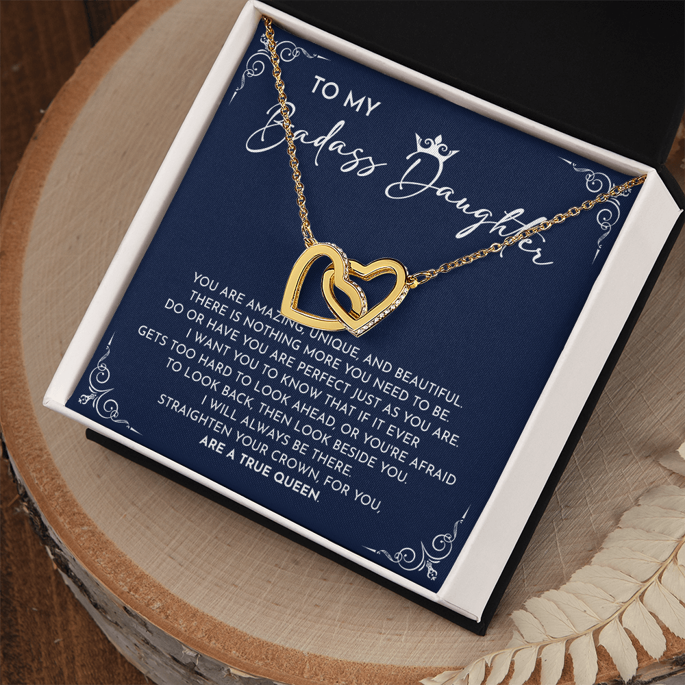 Badass Daughter - Empowering Message Card Gift Celebrating Your Strength, Beauty, And Uniqueness