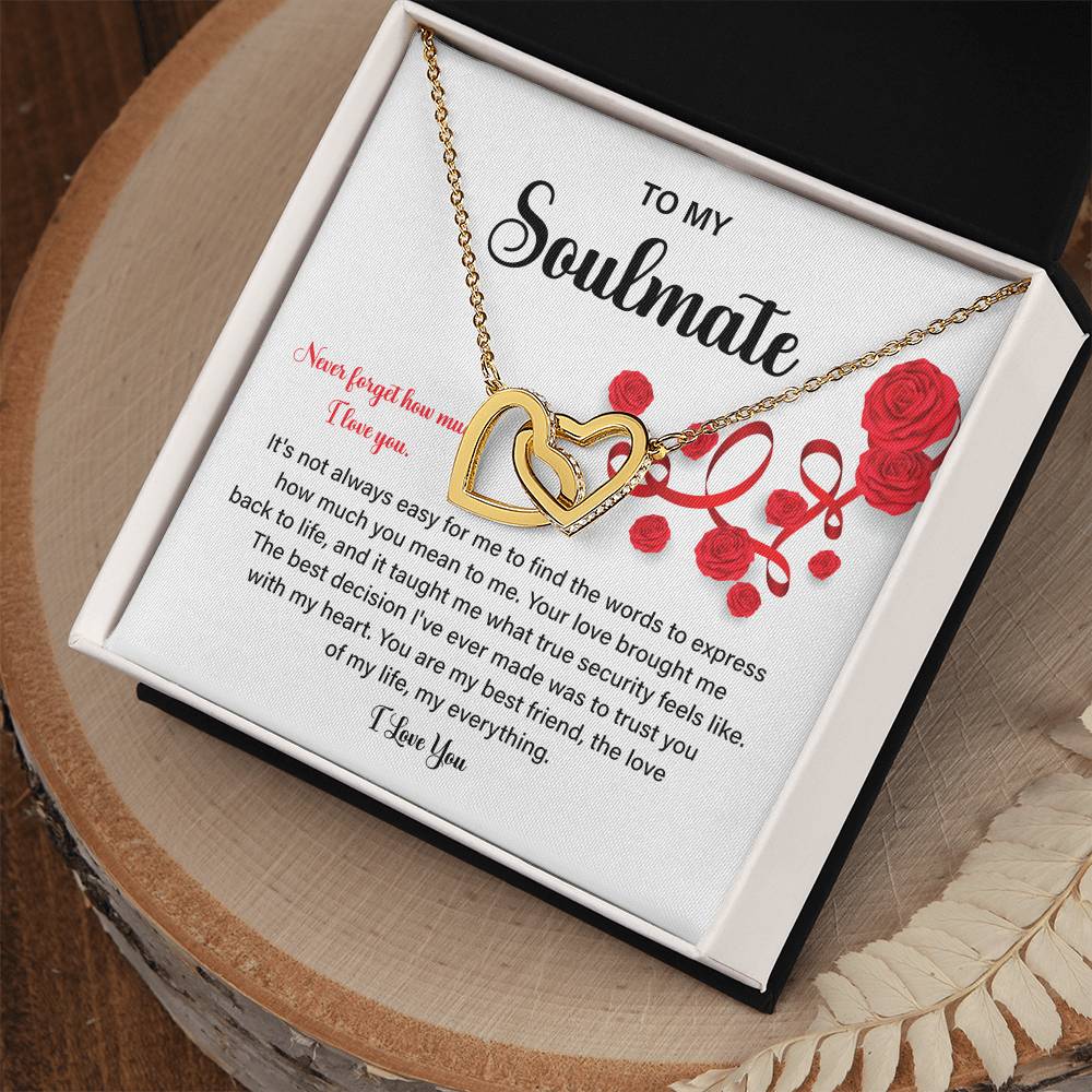 Soulmate Gift Necklace for Her – Love Message Box
