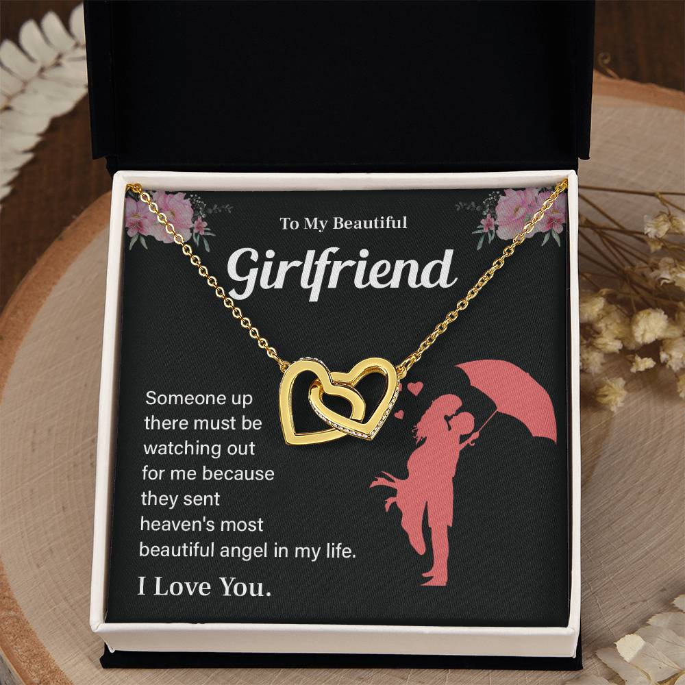 To My Beautiful Girlfriend Necklace – Gift with Message Card