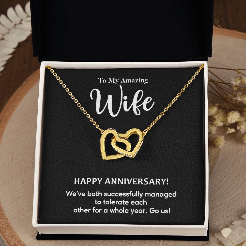 Funny Anniversary Gift for Wife – Heart Necklace