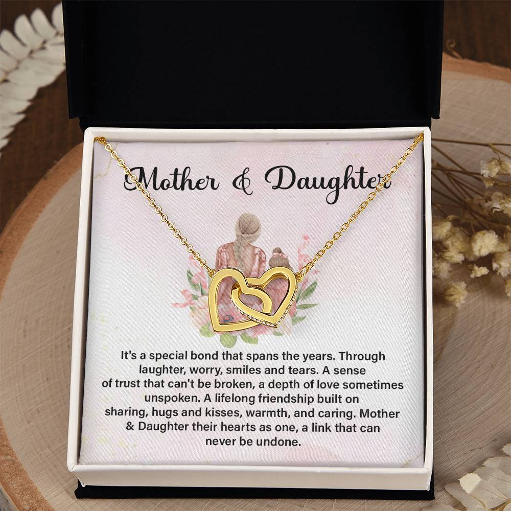 Mother Daughter Necklace with Meaningful Message