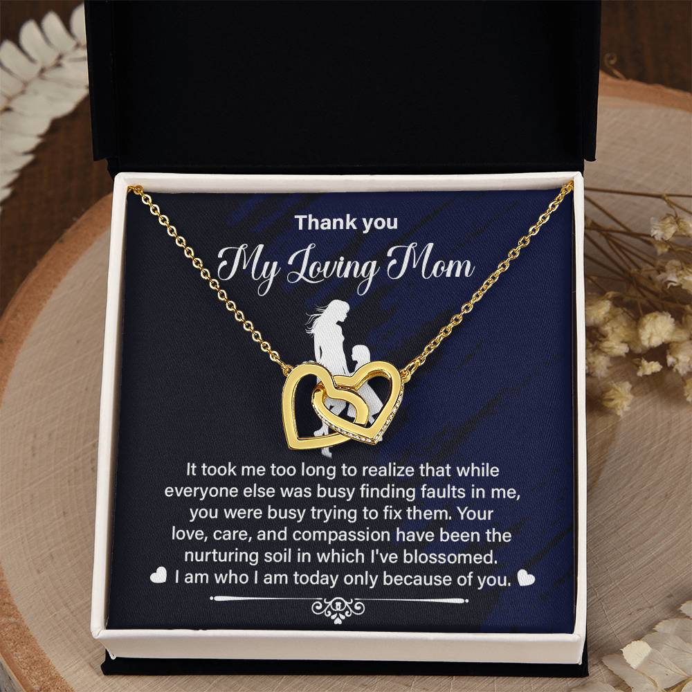 Thank You Mom Gift from Daughter With Necklace Box