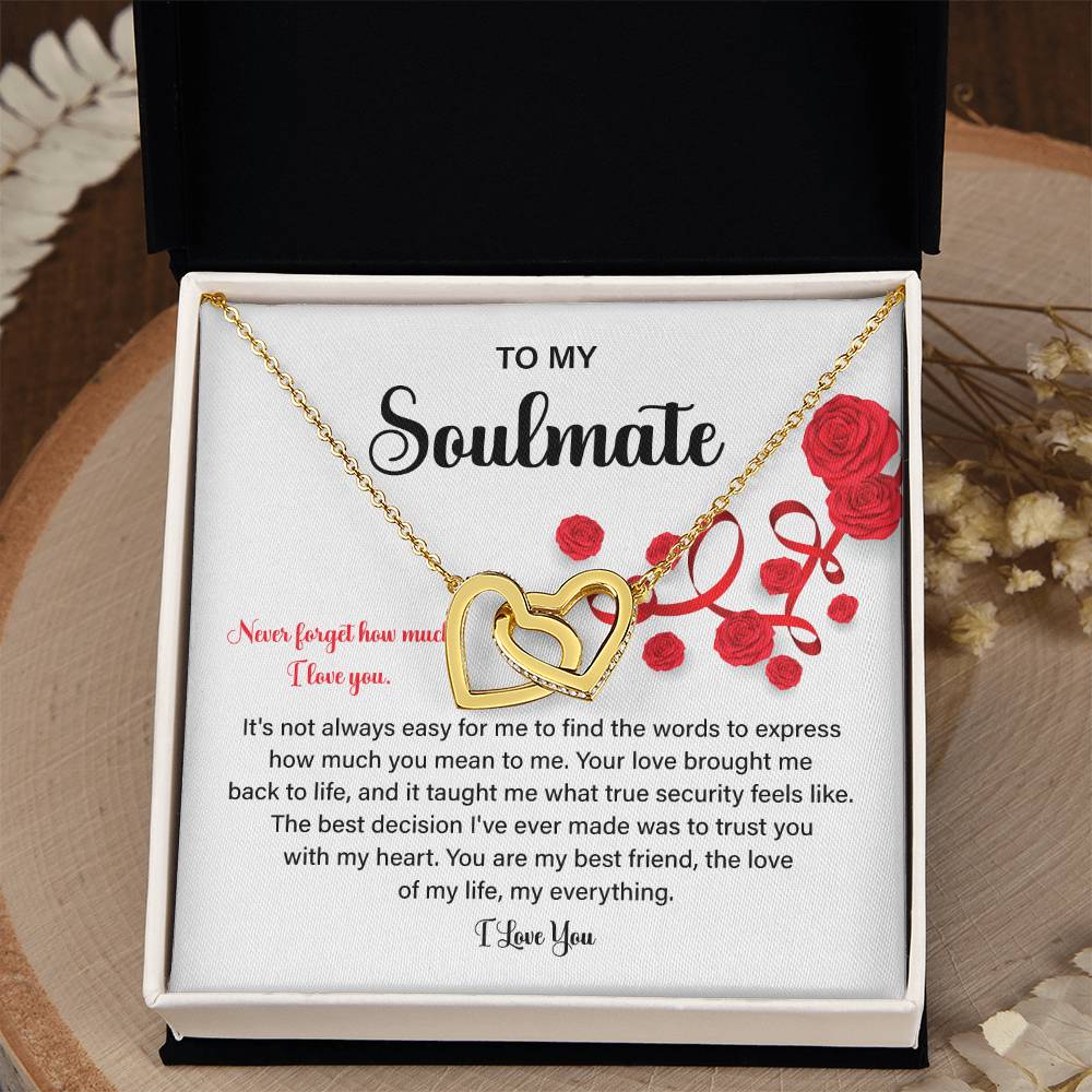 Soulmate Gift Necklace for Her – Love Message Box