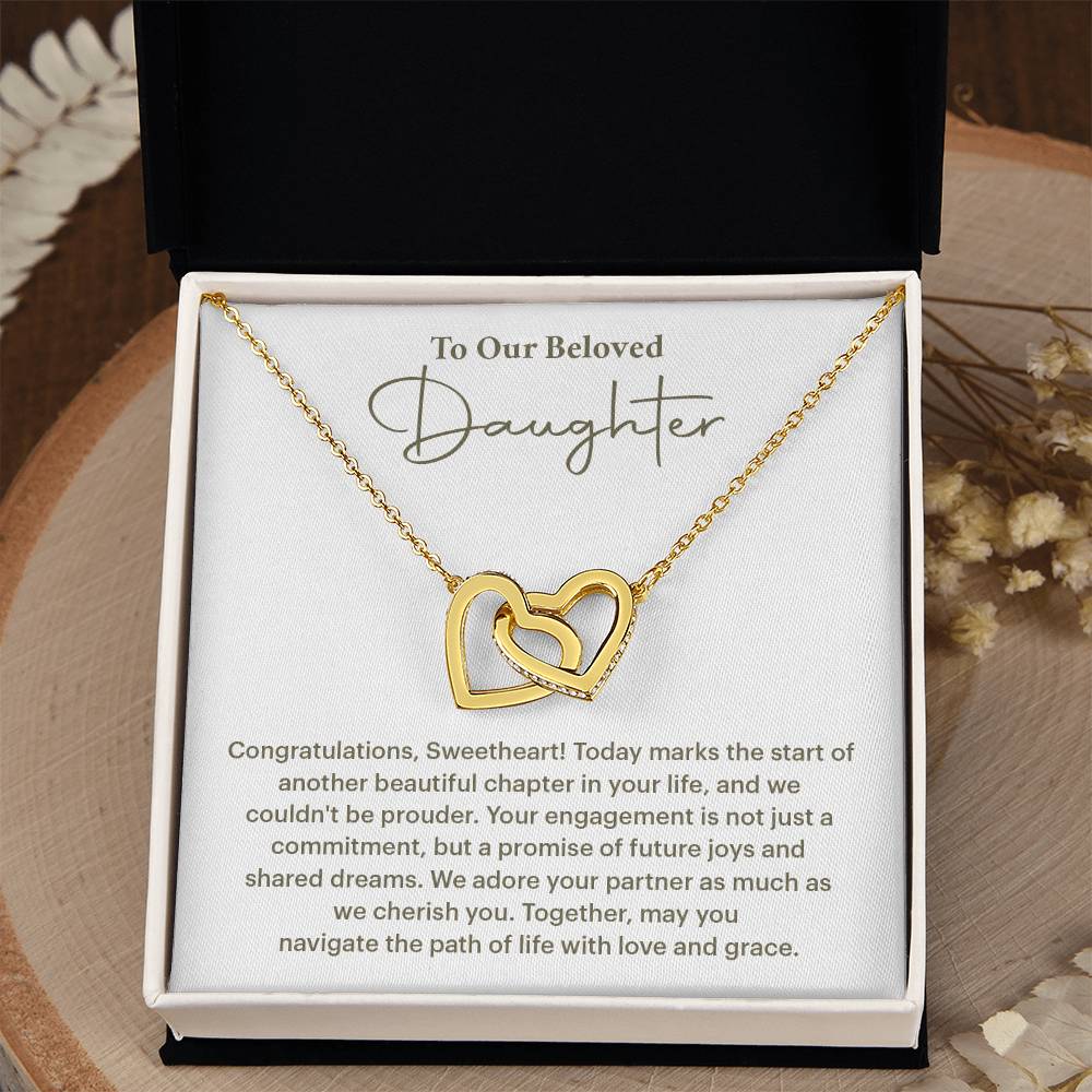Engagement Gift for Daughter from Parents – Interlocking Hearts