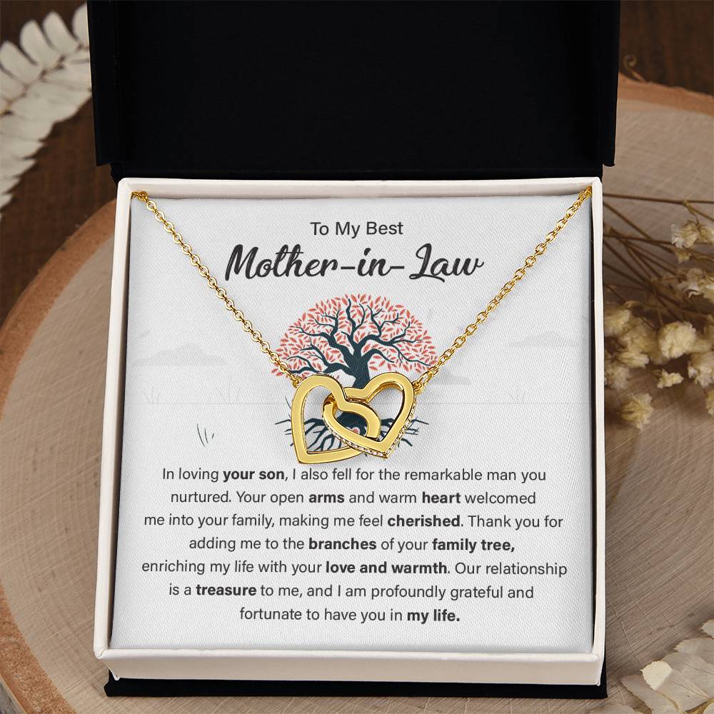 Gift for Mother-in-Law from Bride with Family Tree Card