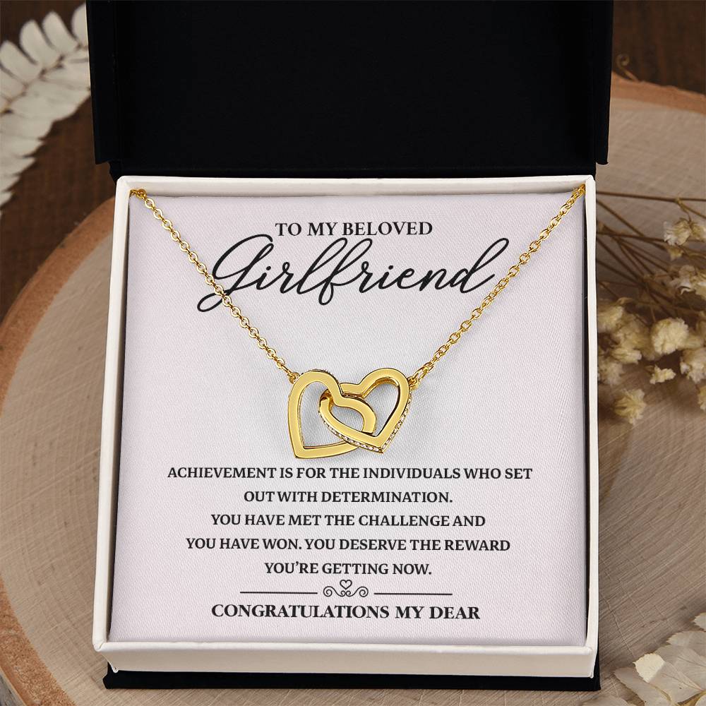 Graduation Necklace Gift for Girlfriend with Card
