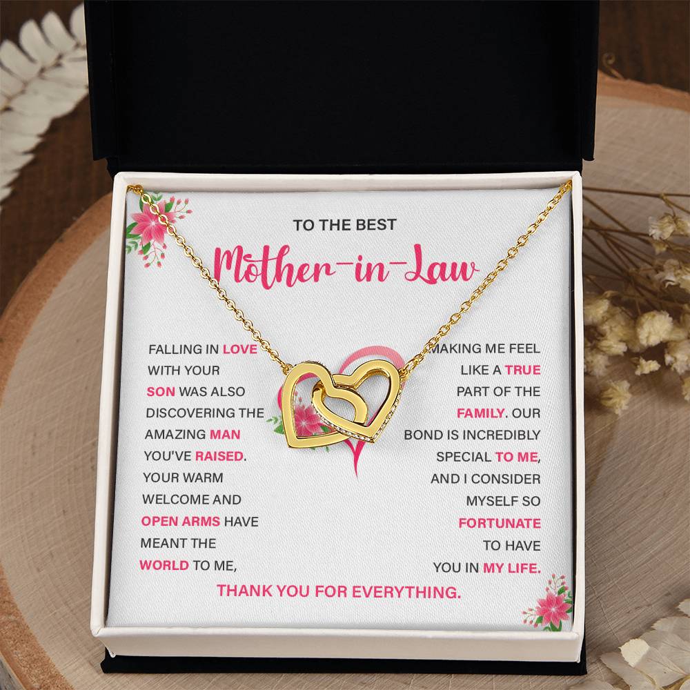 Mother-in-Law Necklace Gift from Daughter-in-Law with Card