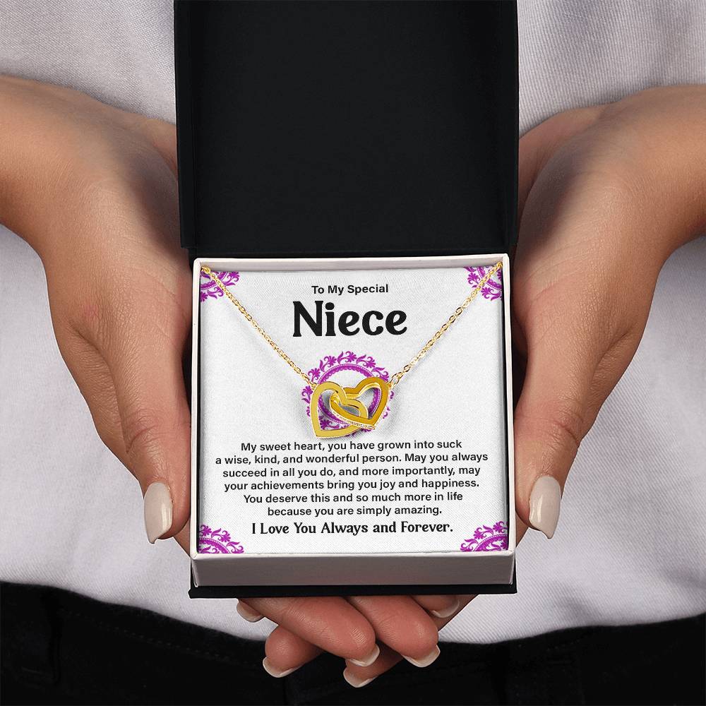 To My Special Niece Heartfelt Necklace For Love Elegant Pendant Special Gift Proud Niece Jewelry Kind Heart Pendant Love And Support Jewelry Thoughtful Gift For Niece Sentimental Pendant Sweet Jewelry
