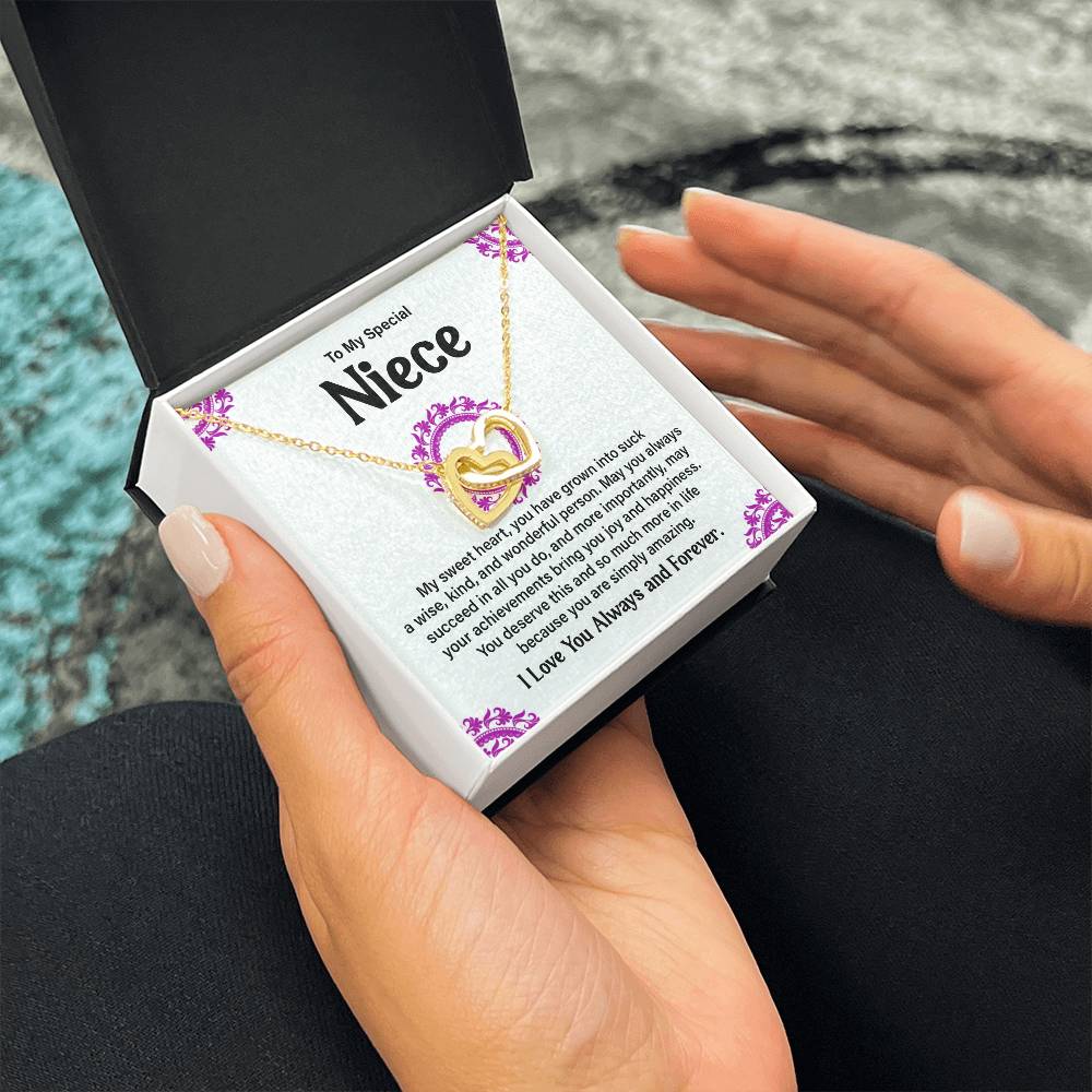 To My Special Niece Heartfelt Necklace For Love Elegant Pendant Special Gift Proud Niece Jewelry Kind Heart Pendant Love And Support Jewelry Thoughtful Gift For Niece Sentimental Pendant Sweet Jewelry