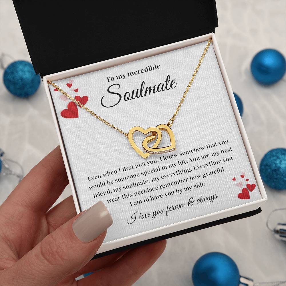 Soulmate Necklace Gift with Card and Gift Box