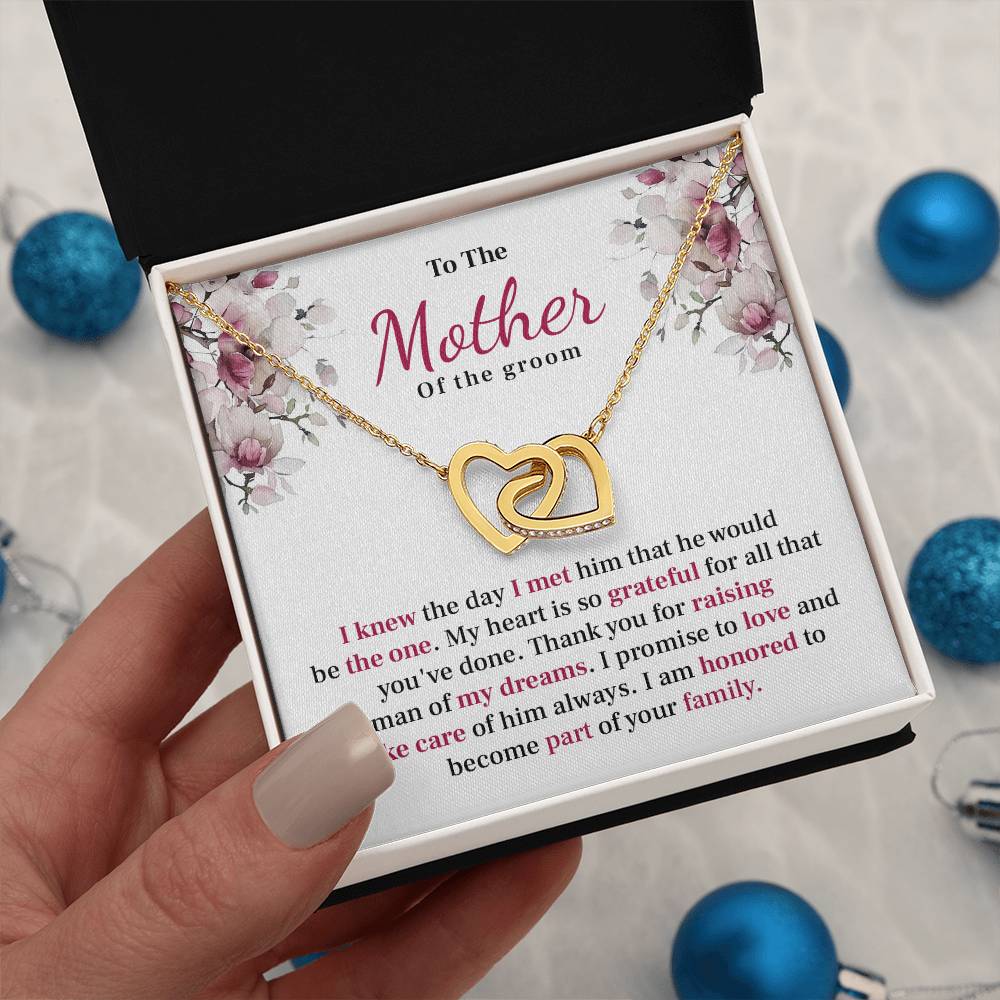 Sentimental Mother of Groom Jewelry With Message Card