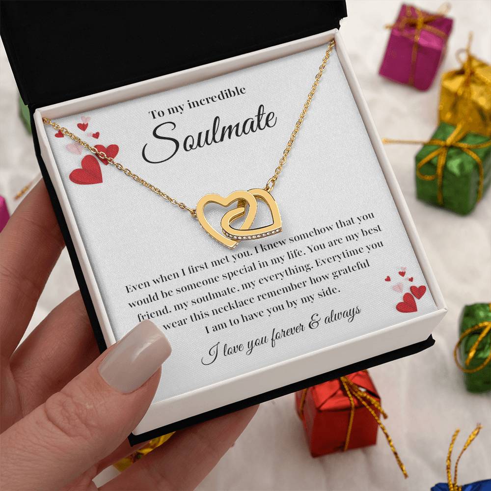 Soulmate Necklace Gift with Card and Gift Box