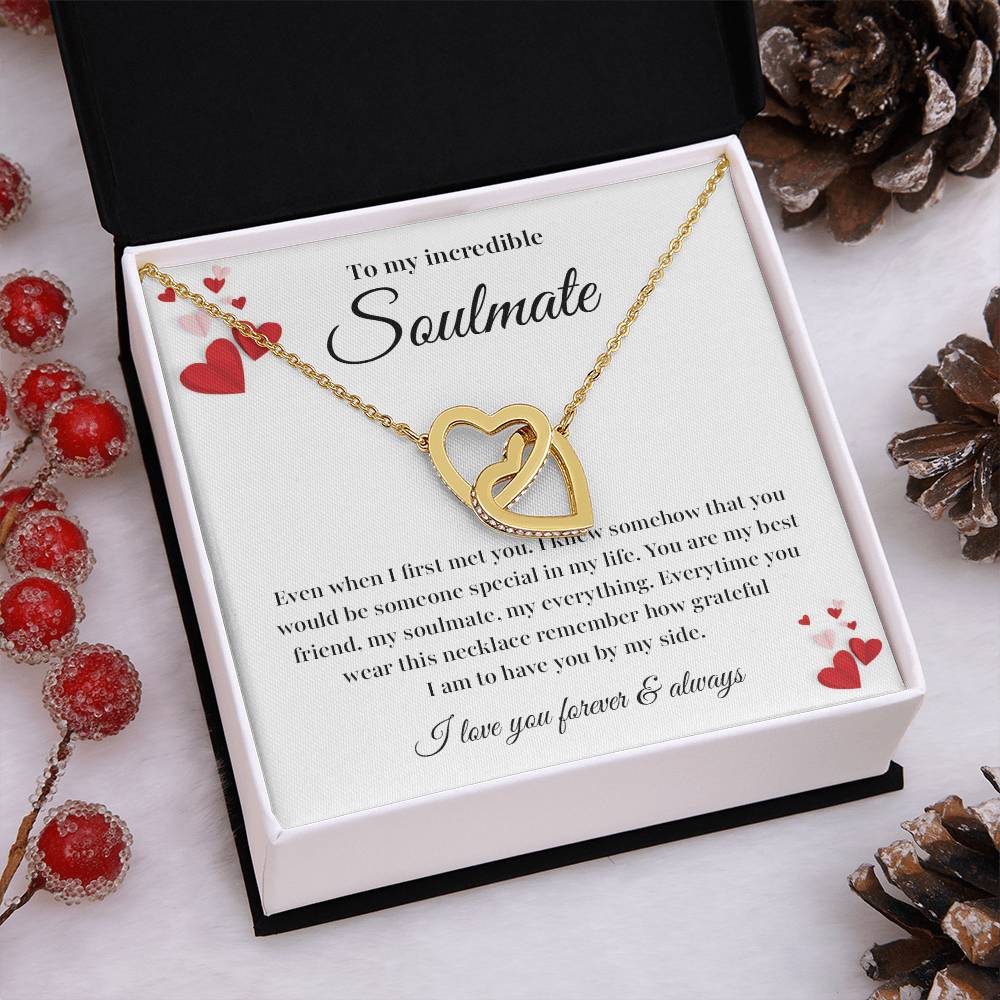 Soulmate Necklace Gift with Card and Gift Box