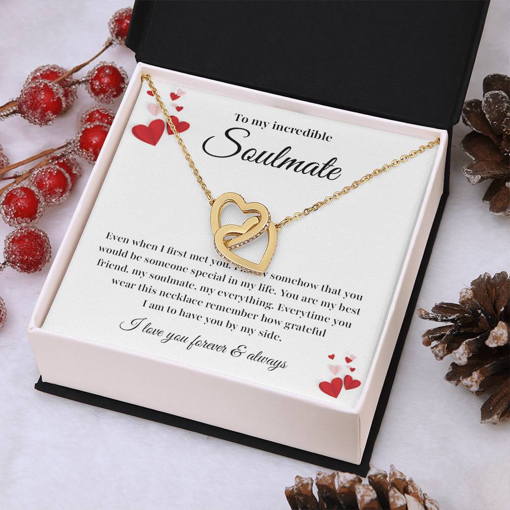 Soulmate Necklace Gift with Card and Gift Box