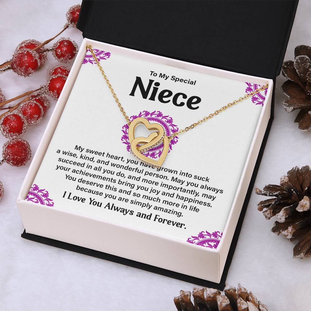 To My Special Niece Heartfelt Necklace For Love Elegant Pendant Special Gift Proud Niece Jewelry Kind Heart Pendant Love And Support Jewelry Thoughtful Gift For Niece Sentimental Pendant Sweet Jewelry