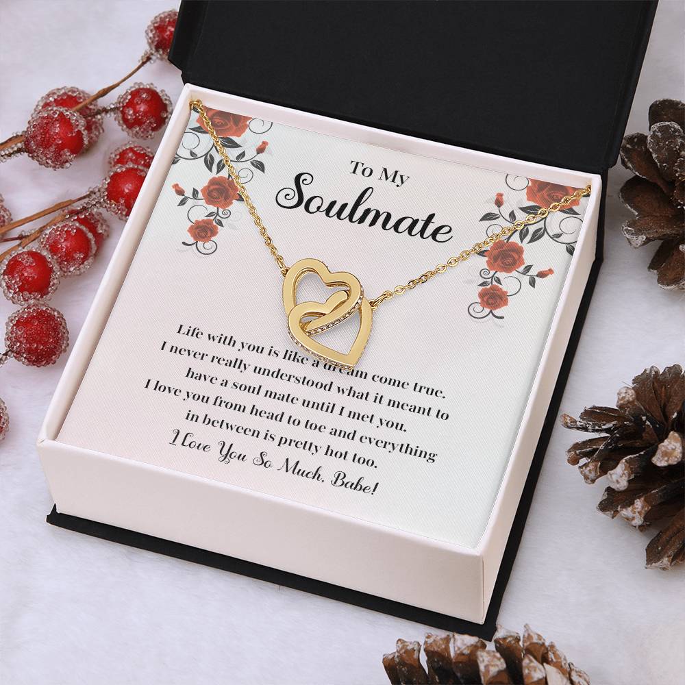 Soulmate Necklace Gift for Her with Jewelry Box