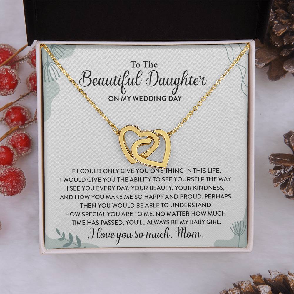 Wedding Gift for Daughter – Linked Hearts Necklace