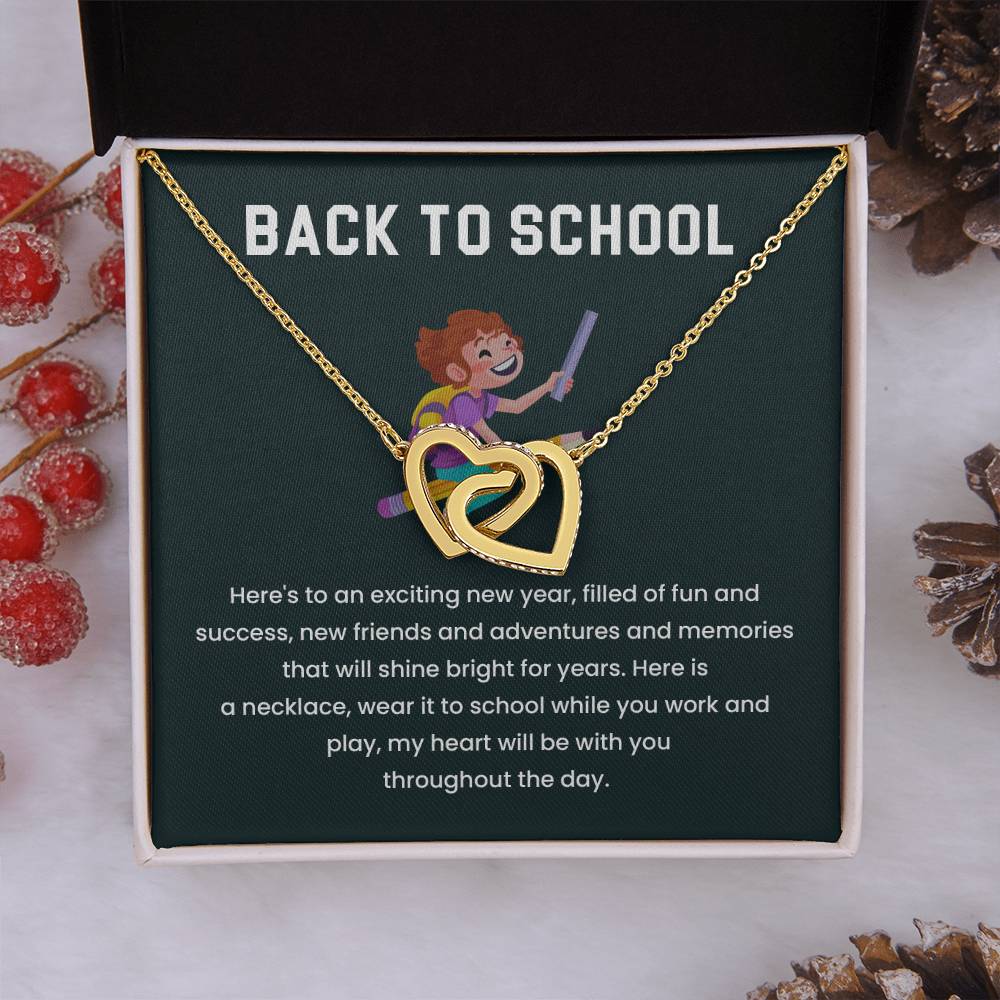 Back to School Necklace Gift for Kids – Sentimental Message Card