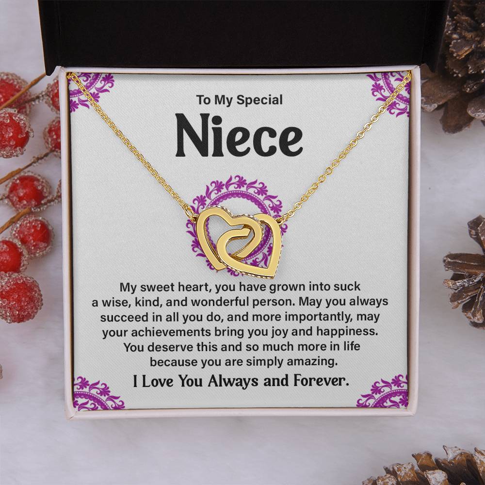 To My Special Niece Heartfelt Necklace For Love Elegant Pendant Special Gift Proud Niece Jewelry Kind Heart Pendant Love And Support Jewelry Thoughtful Gift For Niece Sentimental Pendant Sweet Jewelry