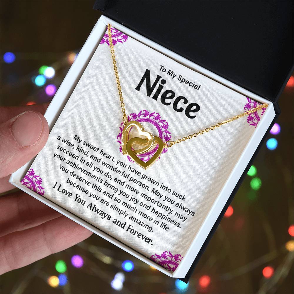 To My Special Niece Heartfelt Necklace For Love Elegant Pendant Special Gift Proud Niece Jewelry Kind Heart Pendant Love And Support Jewelry Thoughtful Gift For Niece Sentimental Pendant Sweet Jewelry