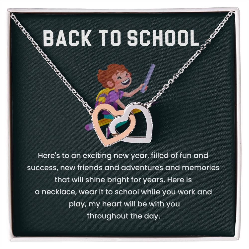Back to School Necklace Gift for Kids – Sentimental Message Card