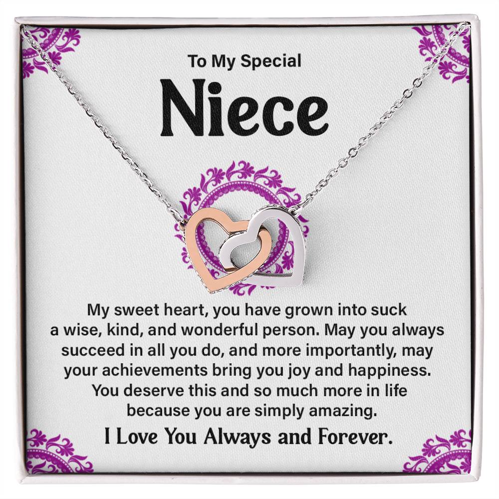 To My Special Niece Heartfelt Necklace For Love Elegant Pendant Special Gift Proud Niece Jewelry Kind Heart Pendant Love And Support Jewelry Thoughtful Gift For Niece Sentimental Pendant Sweet Jewelry