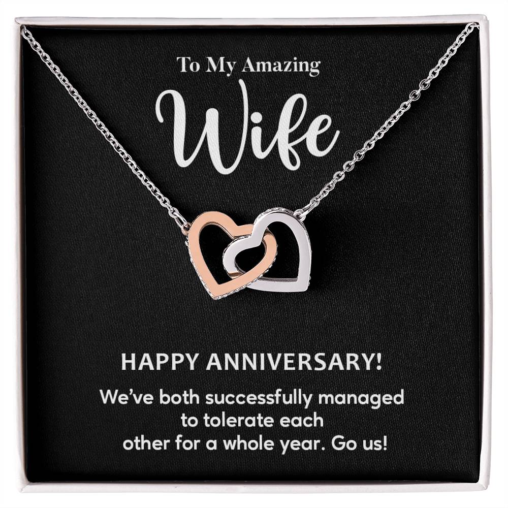 Funny Anniversary Gift for Wife – Heart Necklace