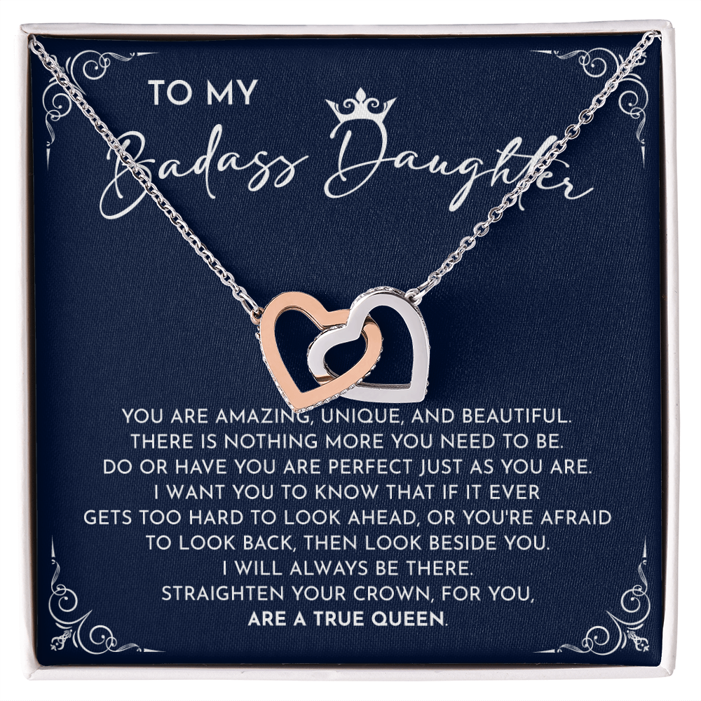 Badass Daughter - Empowering Message Card Gift Celebrating Your Strength, Beauty, And Uniqueness
