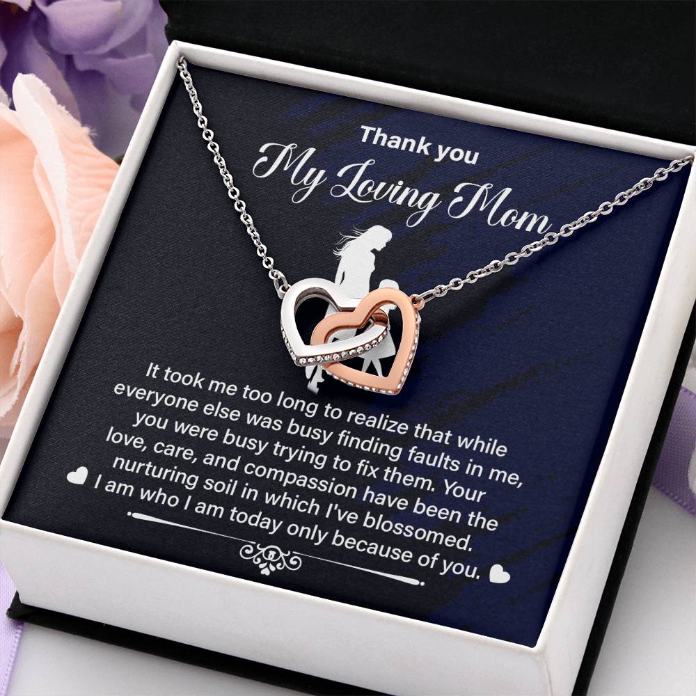 Thank You Mom Gift from Daughter With Necklace Box