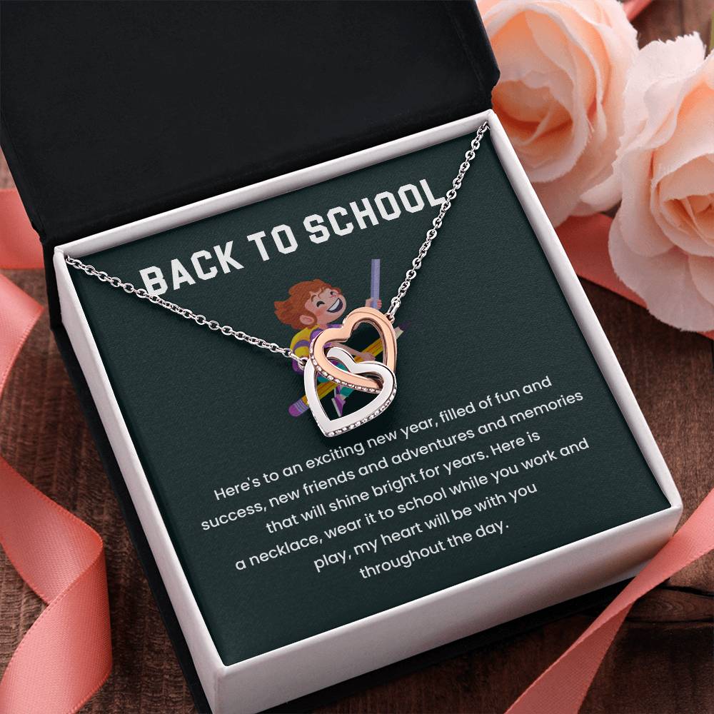 Back to School Necklace Gift for Kids – Sentimental Message Card