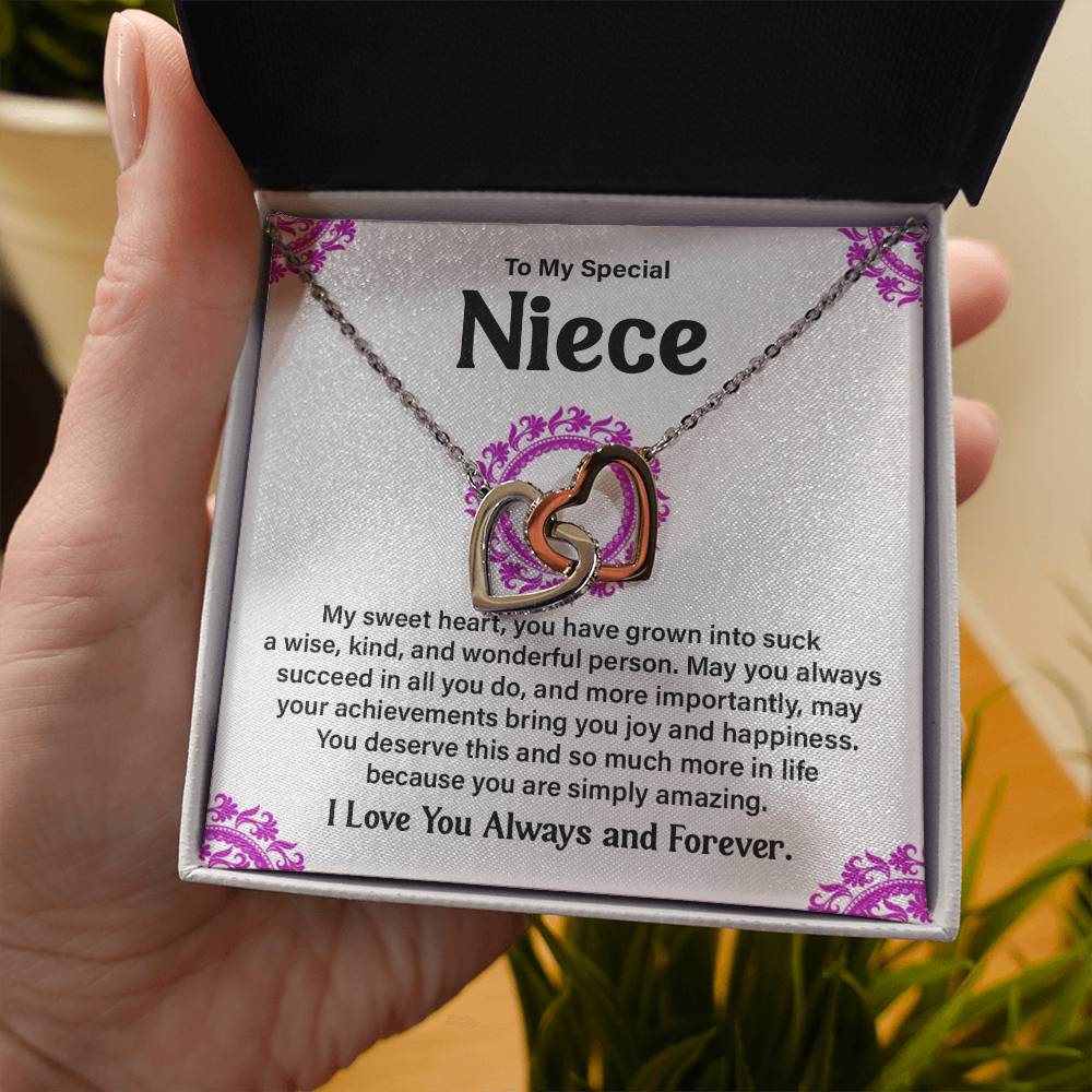 To My Special Niece Heartfelt Necklace For Love Elegant Pendant Special Gift Proud Niece Jewelry Kind Heart Pendant Love And Support Jewelry Thoughtful Gift For Niece Sentimental Pendant Sweet Jewelry