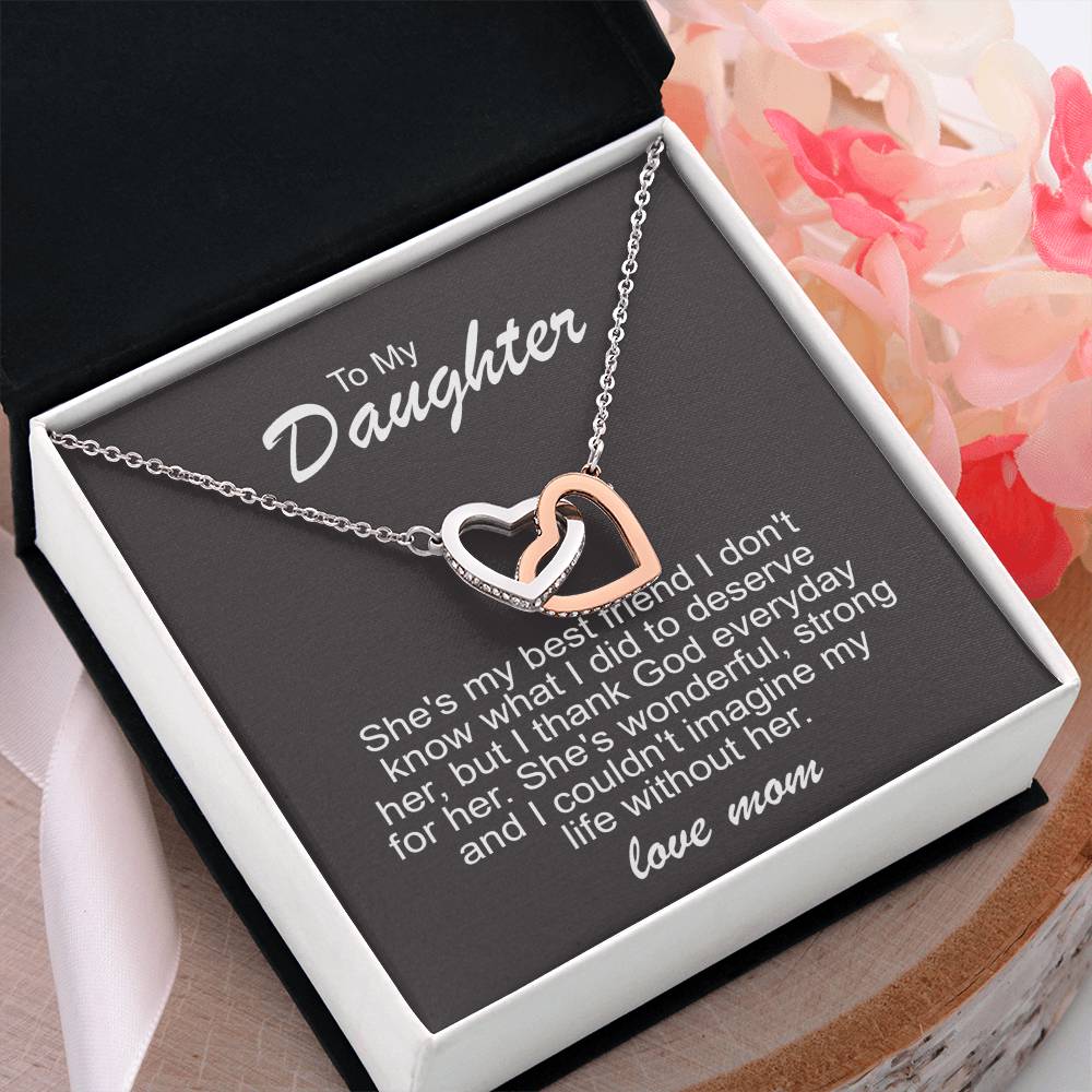 To My Daughter Necklace – Best Friend Gift from Mom
