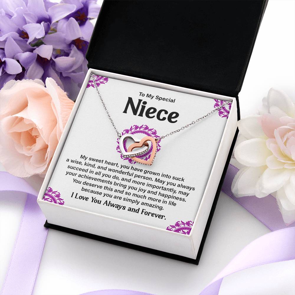 To My Special Niece Heartfelt Necklace For Love Elegant Pendant Special Gift Proud Niece Jewelry Kind Heart Pendant Love And Support Jewelry Thoughtful Gift For Niece Sentimental Pendant Sweet Jewelry