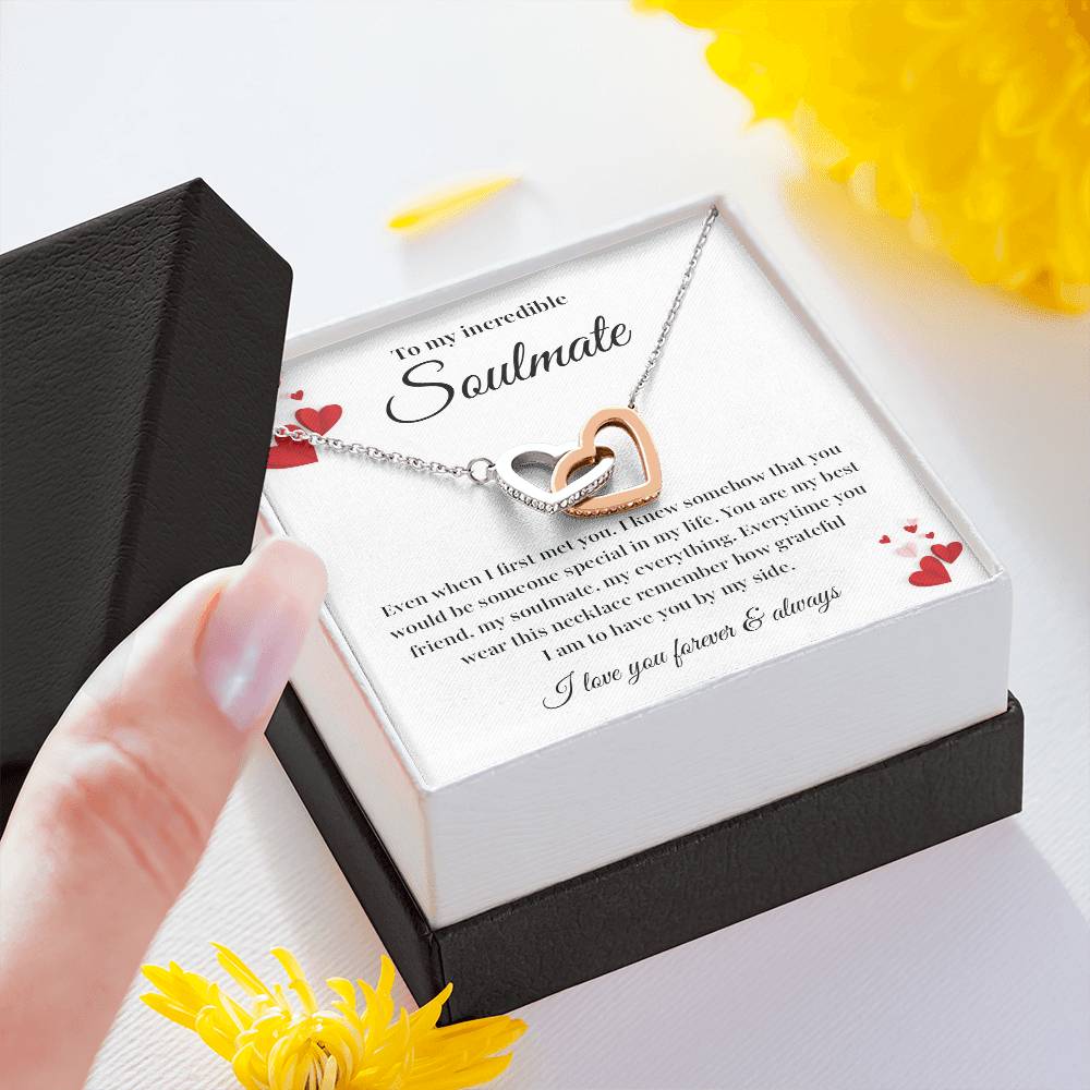 Soulmate Necklace Gift with Card and Gift Box
