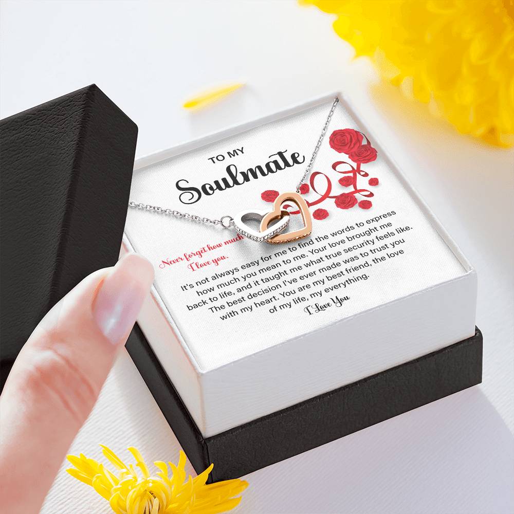 Soulmate Gift Necklace for Her – Love Message Box
