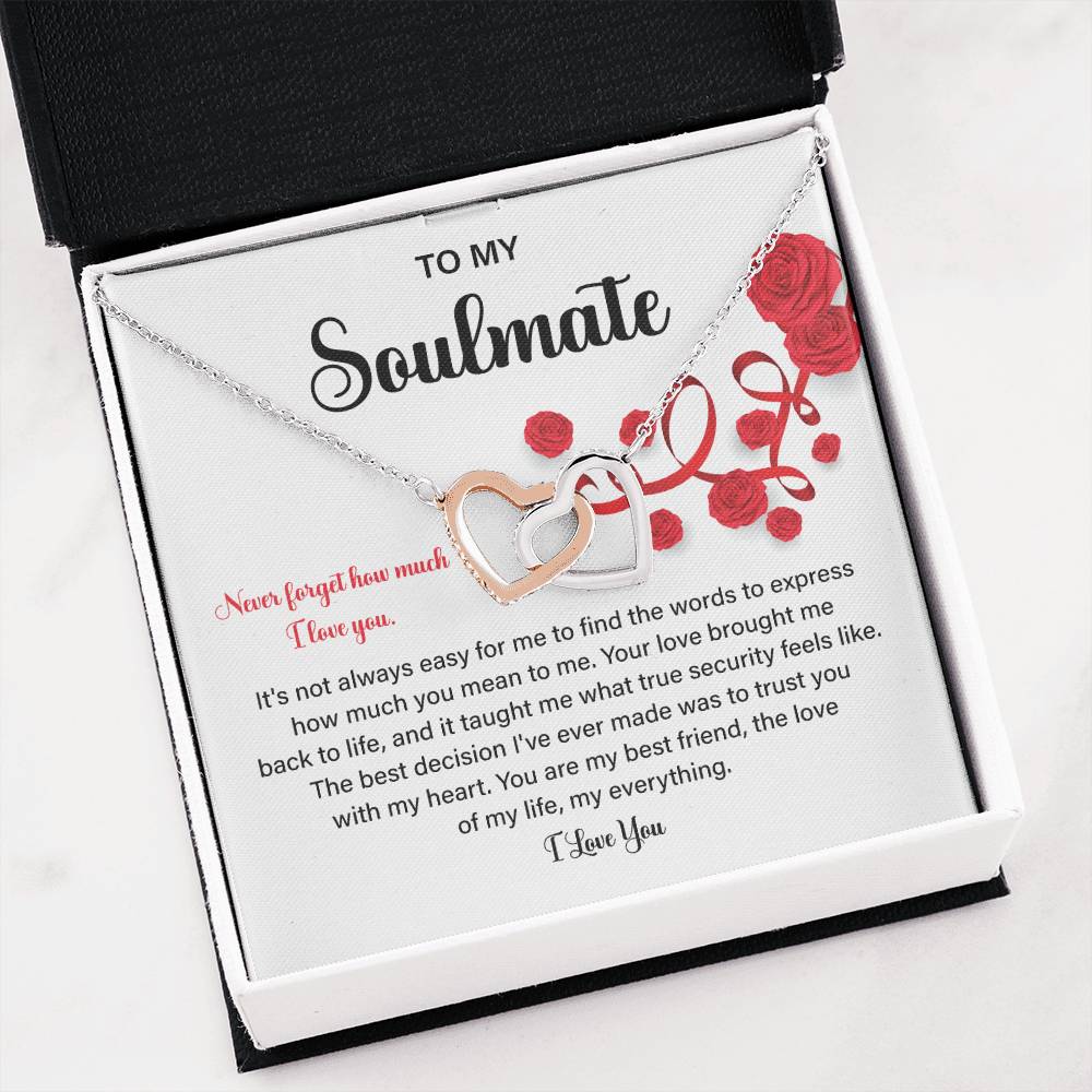 Soulmate Gift Necklace for Her – Love Message Box