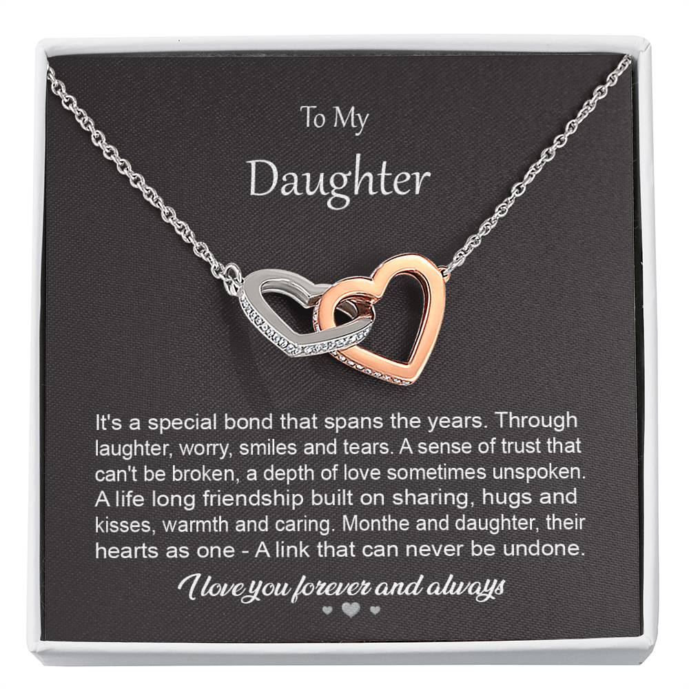 To My Daughter Gift Necklace from Parent