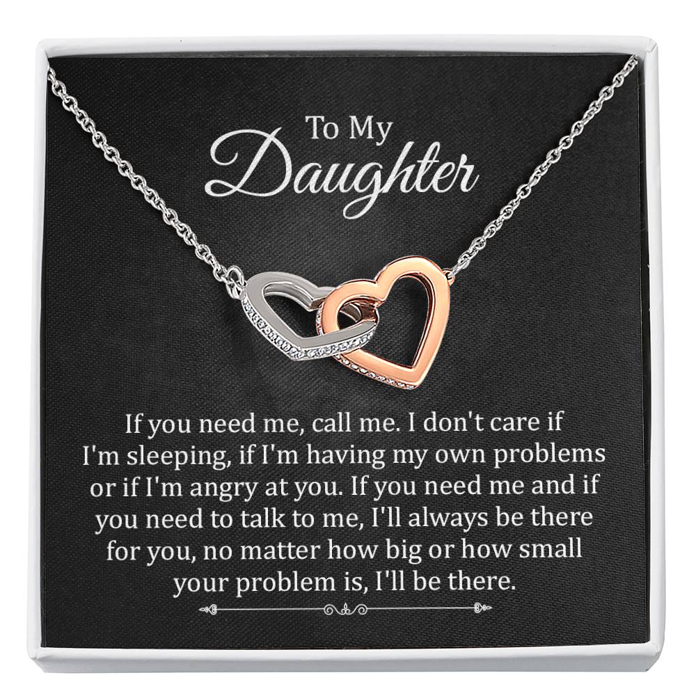 To My Daughter Necklace Gift From Mom and Dad