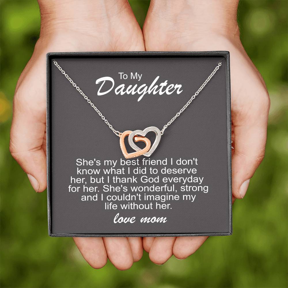 To My Daughter Necklace – Best Friend Gift from Mom
