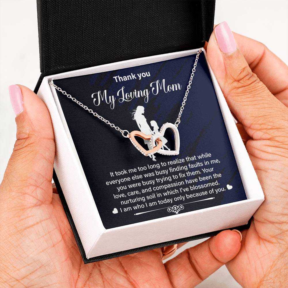 Thank You Mom Gift from Daughter With Necklace Box